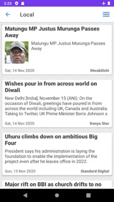 Kenya Newspapers android App screenshot 1